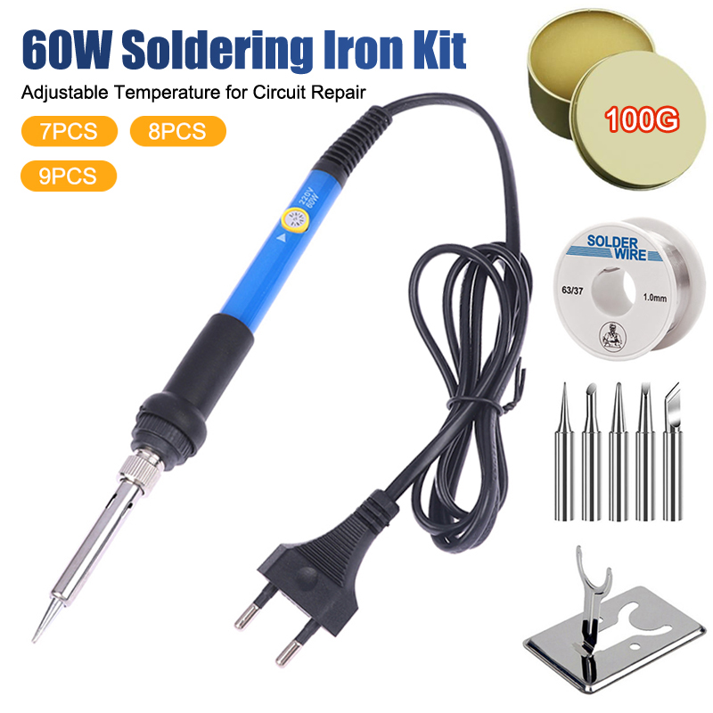 Adjustable Temp 220V 60W Elect - Diy Electronics Soldering Kit recension och pris