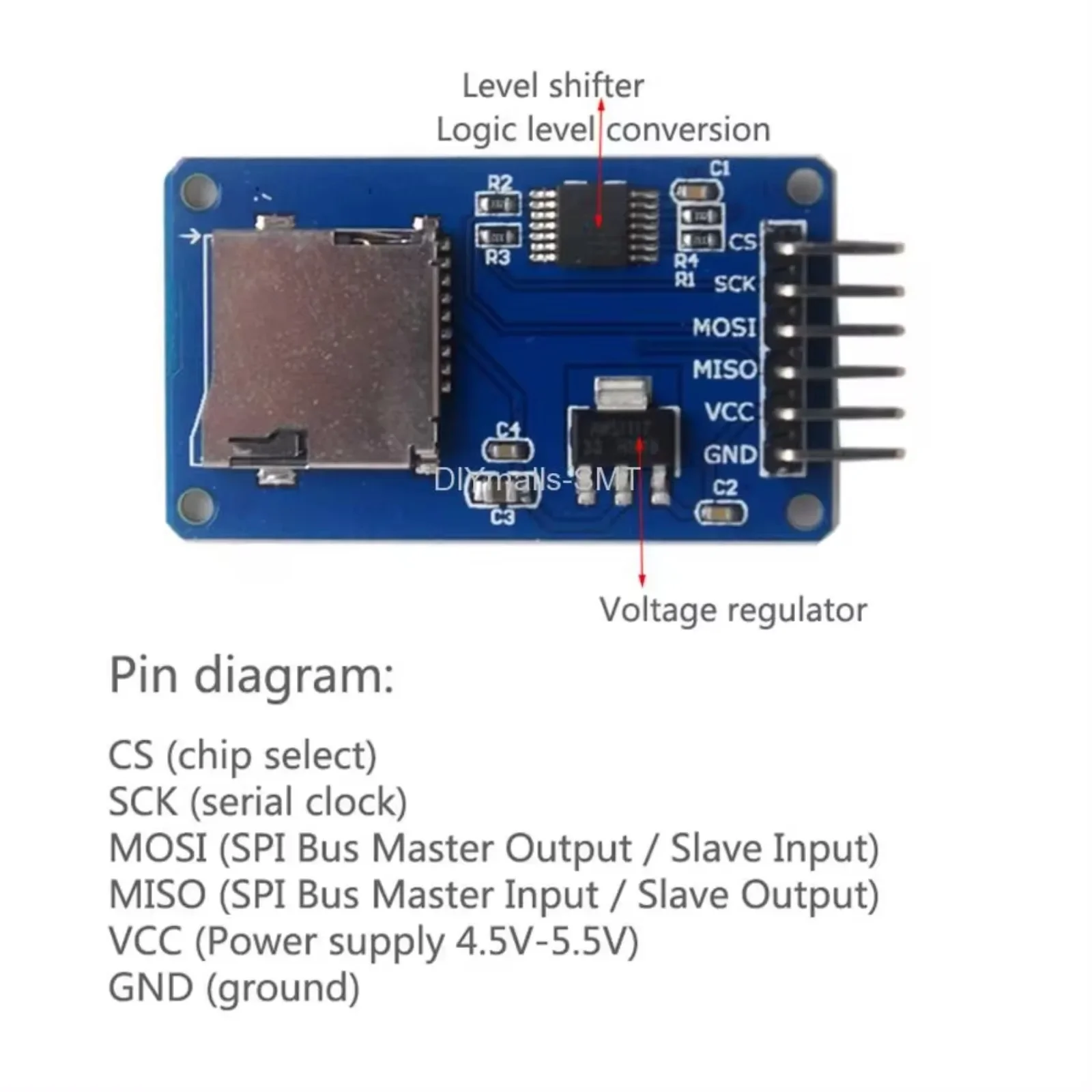 Micro SD Card Module Mini TF M - Sd Card Module Spi recension och pris