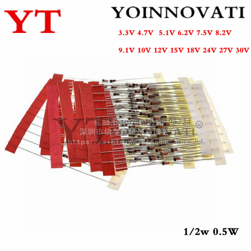 1/2w 0.5W Zener Diode 3.3-30V  - Best Diy Electronics Kits recension och pris