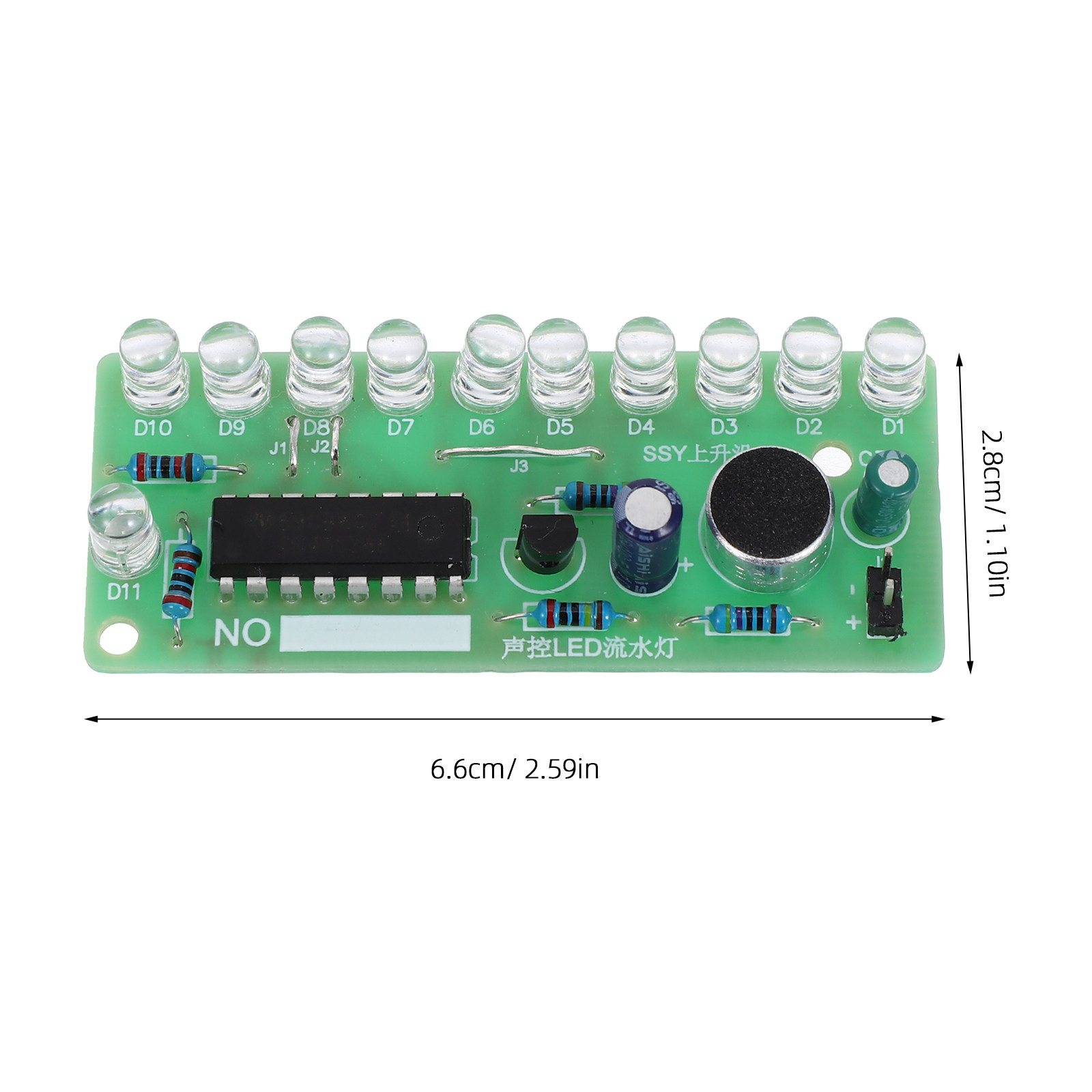 2Set Sound Control LED Flow Li - Diy Electronics Soldering Kit recension och pris