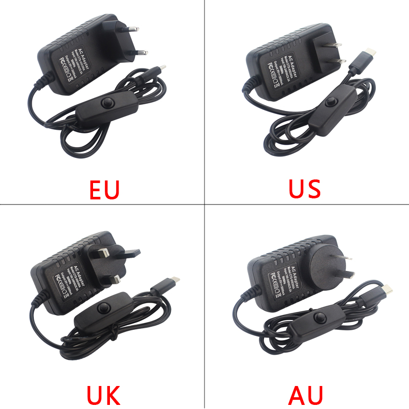 5V 3A Raspberry Pi 4 Power Sup - Raspberry Pi Zero recension och pris