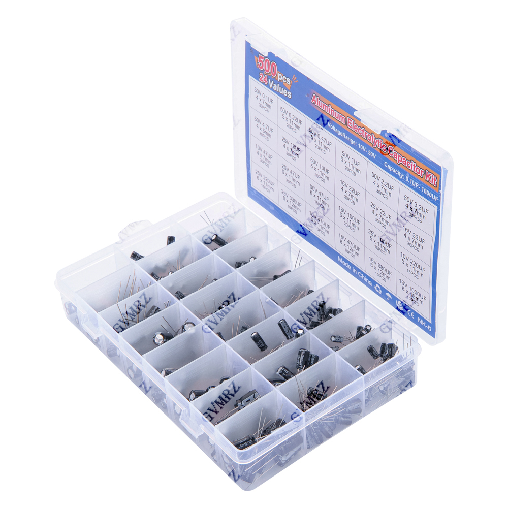 500PCS/lot 16-50V mix Electrol - Capacitor Kit Assortment recension och pris