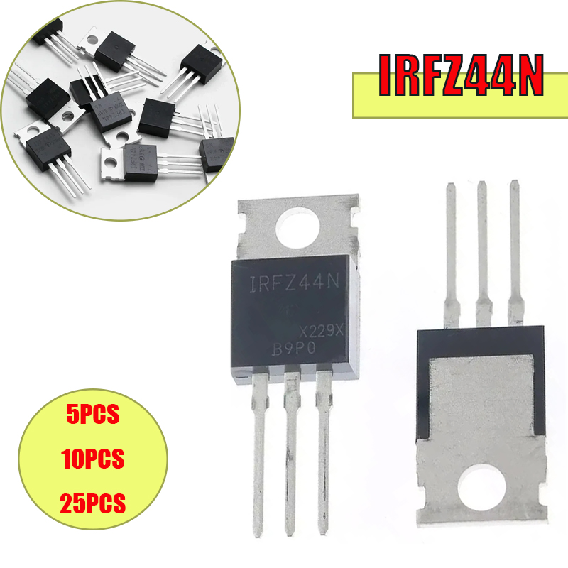 5/10/25PCS IRFZ44N TO-220 IRFZ - Mosfet Transistor Set recension och pris