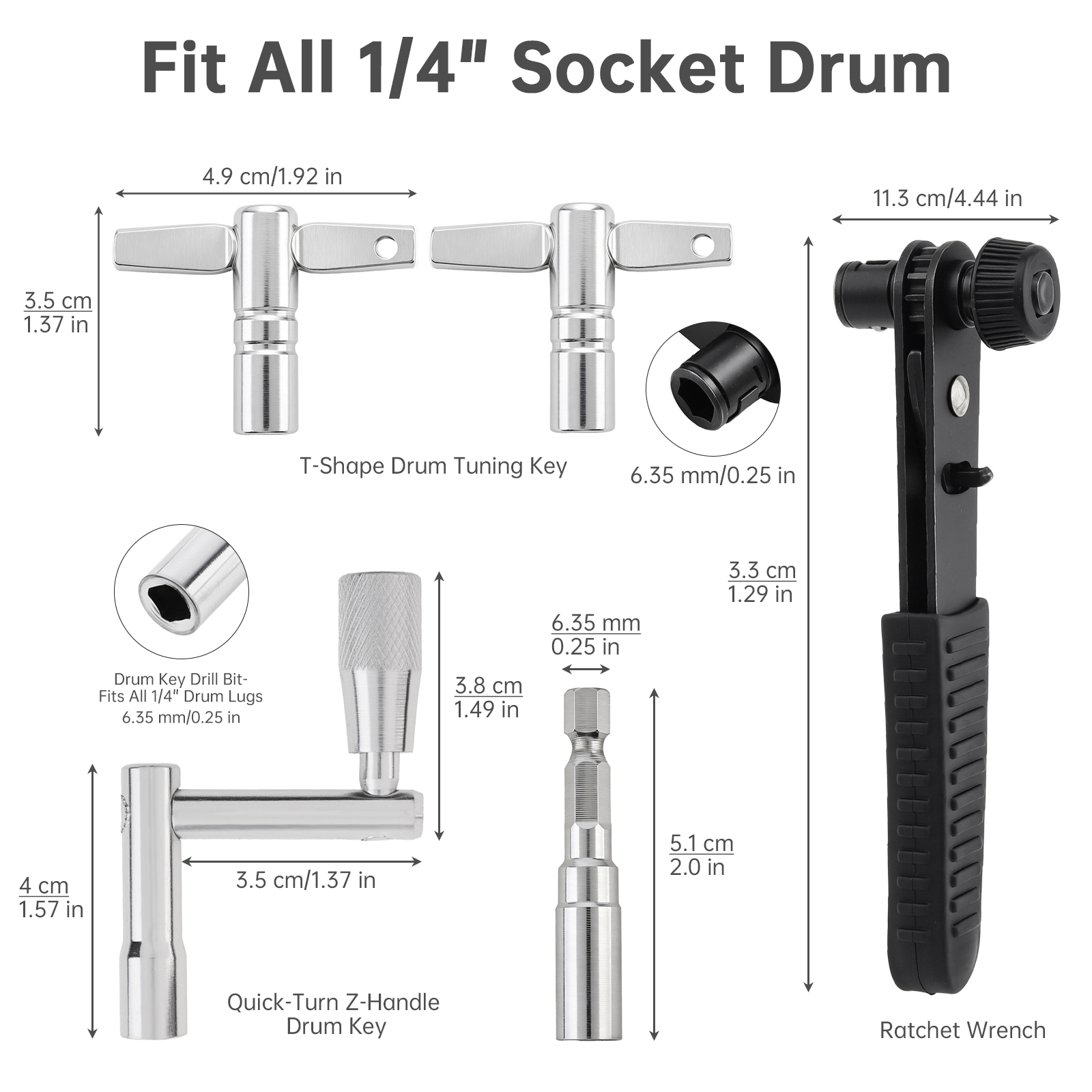 5PCS Drum Tuning Key Kit for A - Diy Electronics For Home recension och pris