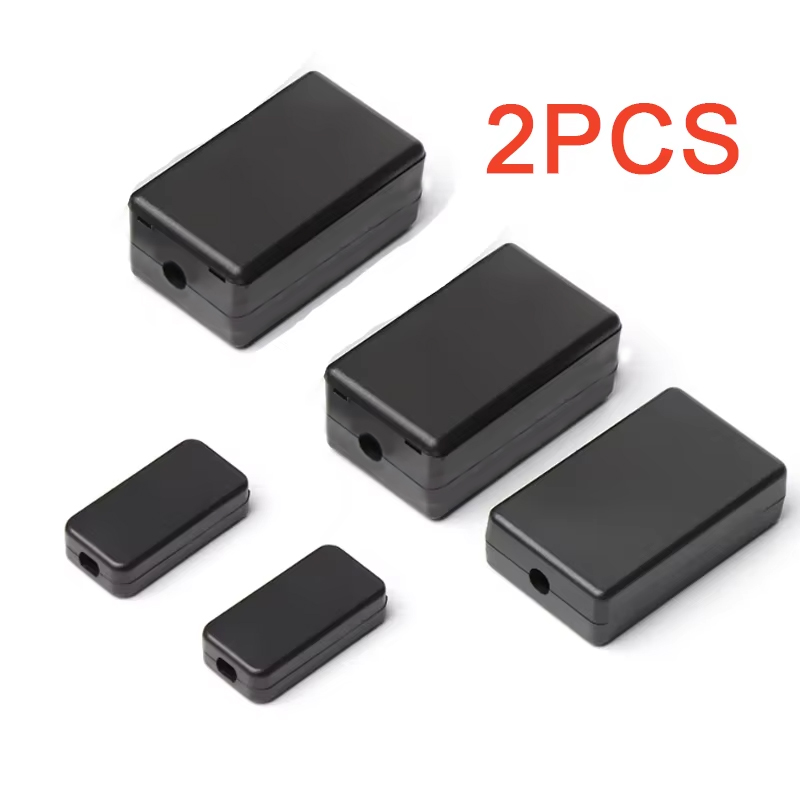 2PCS Plastic Waterproof Black  - Diy Waterproof Electronics recension och pris