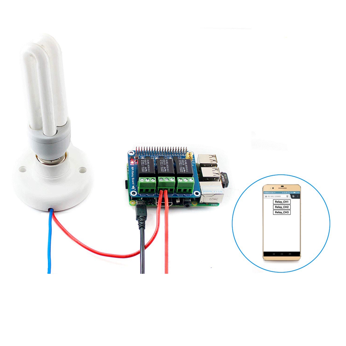Waveshare 5V 3-Channel Relay M - Raspberry Pi Zero recension och pris