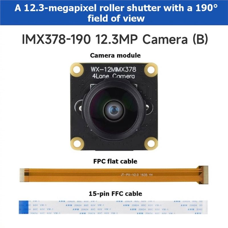IMX378-190 12.3MP Camera Fishe - Raspberry Pi Zero recension och pris