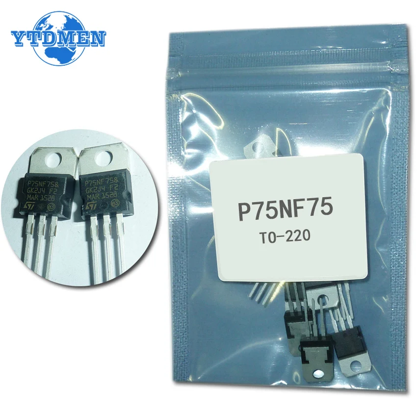 5/10PCS STP75NF75 Mosfet Trans - Mosfet Transistor Set recension och pris
